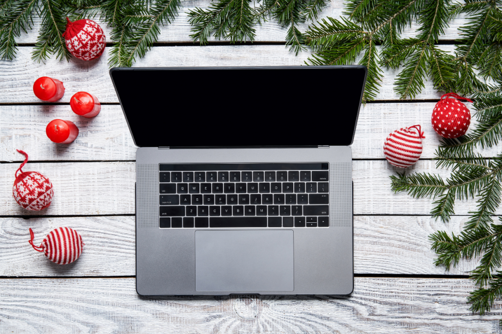 Christmas laptop theme